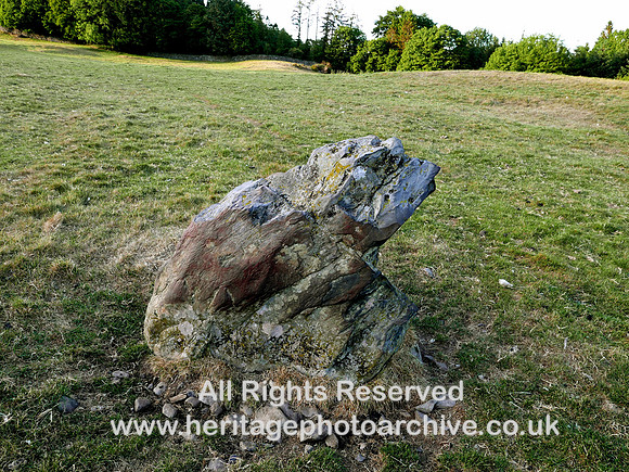 HRS 10648 Holker, rifle range, glacial erratic marked on map L7750407