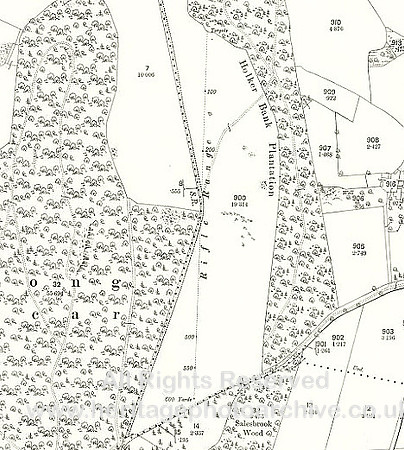 HRS 10645 Hole of Ellel area rifle range MAP 25 inch 1890