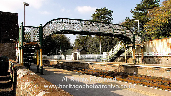 HRS 5059a Cark Station cast iron footbridge 2010