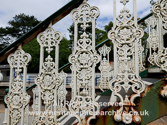 HRS 5062b Cark station cast iron work on footbridge 2020