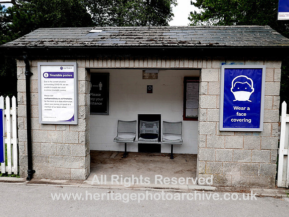 HRS 10654 Cark Station east platform Covid 19 2020