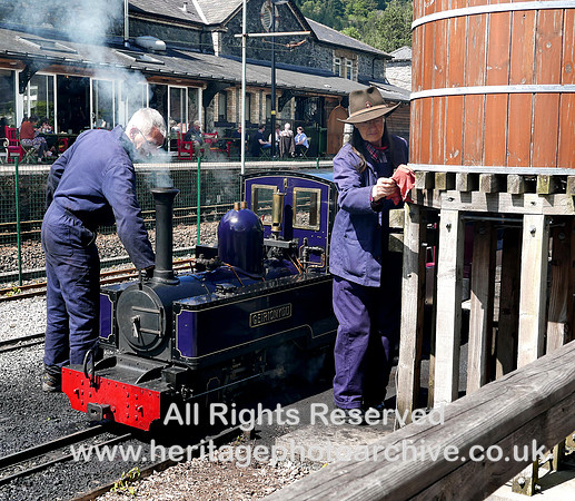 HRS 10110 Betws-y-coed, narrow gauge railway loco Geirionydd L7740433