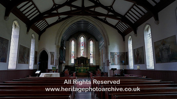 HRS 10349 Casterton, Holy Trinity Church interior towards altar L7740890