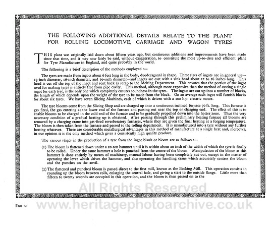 Taylor Bros page 12 The following additional