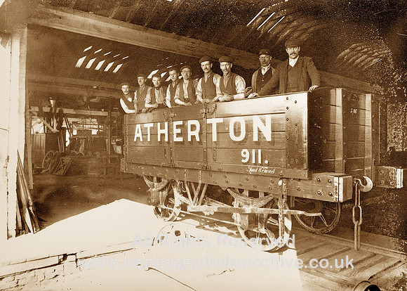 HRS 1504 Coalmining, Gibfield wagon shop May 1906