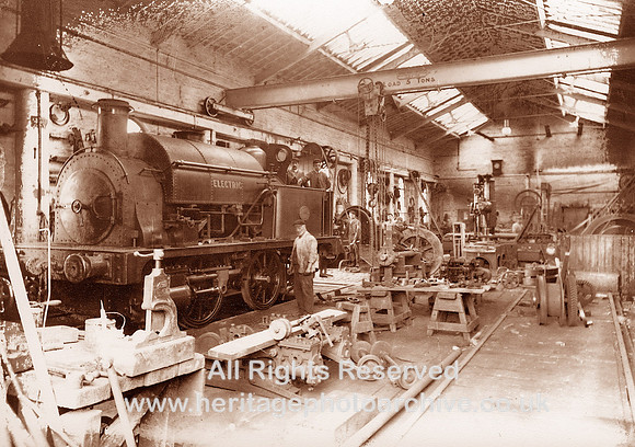 HRS 1511 Coalmining, Gibfield locomotive repair shop