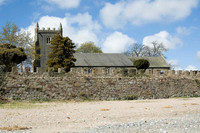 HRS 4905 Aldingham, St Cuthbert's church from beach 2008