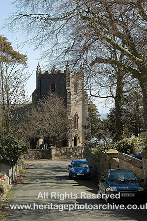 HRS 4906 Aldingham, St Cuthbert's  Church, general view