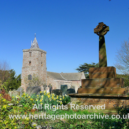 HRS 9029 Morland, Church of St Lawrence and WW1 war memorial L1150222