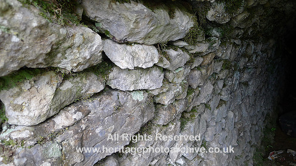 HRS 9454 Great Asby, copper mine dry stone walling in tunnel L1170819