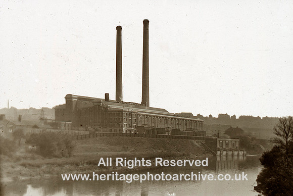 HRS 7093 Radcliffe Power Station from across Irwell nd