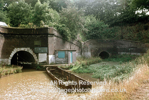 HRS 3876 Trent and Mersey Canal, Harecastle tunnel entrances 1970s