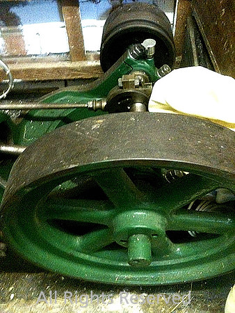 Steam engine, flywheel