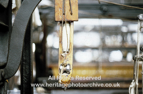 HRS 1275 Bury, Wikes Woollen Mill, shuttles 1979