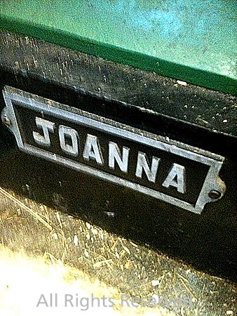 Steam engine, Nameplate Joanna