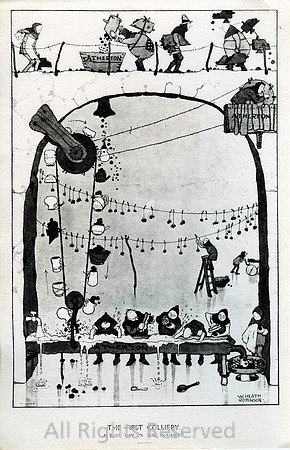HRS 1403 Atherton Collieries, A busy day in the washery, Heath Robinson