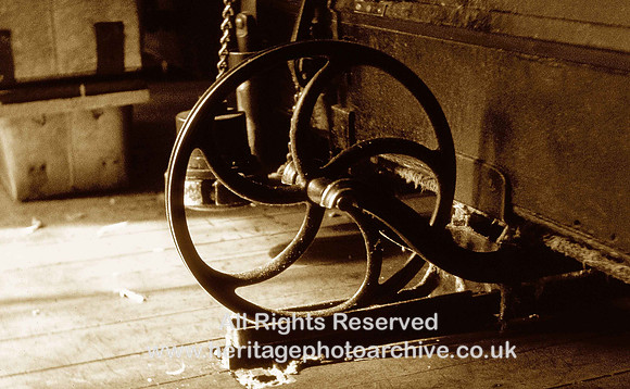 HRS 491 Spinning mule carriage wheel 1970s Hoddlesden