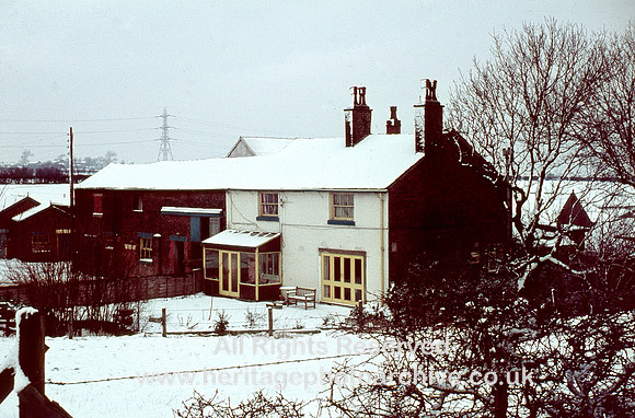 HRS 7109 Radcliffe, Brookbottom farm in snow Feb 1973
