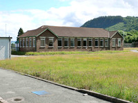 HRS 108 Dolgarrog aluminium works brick building