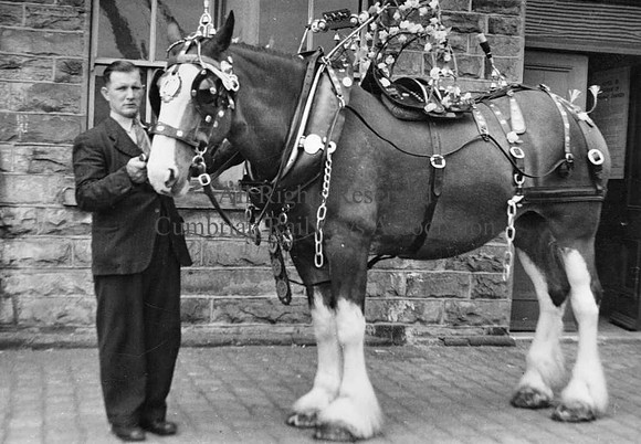 Decorated Railway horse