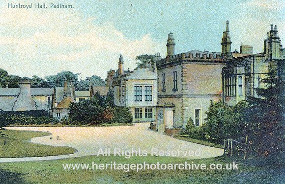 HRS 1646 Padiham, Huntroyd Hall nd. postcard
