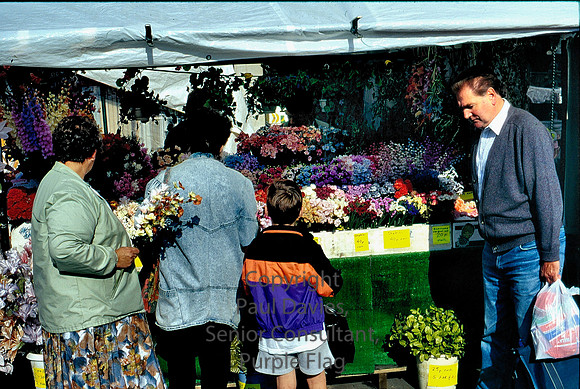 Walsall, flower stall