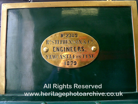 HRS 11339   Penrhyn Castle Railway Museum, 0-6-0 side tank Haydock R Stephenson 1879 makers L1220091