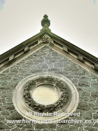 HRS 450 Llanrwst Station stone carving detail