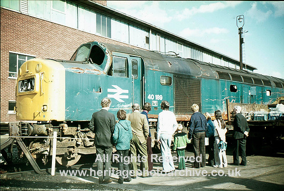 HRS 4020 Crewe, Locomotive Works, Crash loco 40 189