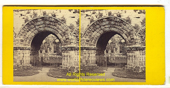 Lake District, Furness Abbey the entrance to the Chapter House