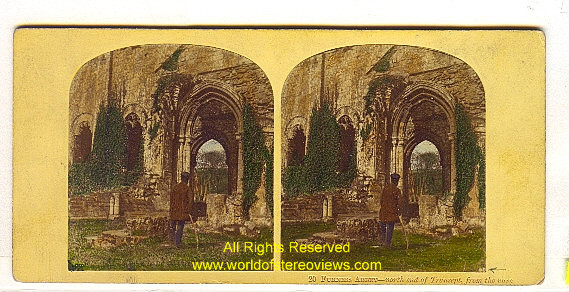 Lake District, Furness Abbey North end transept from Nave