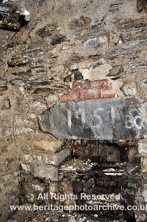 HRS 7726 Stone hut interior Roudsea Woods