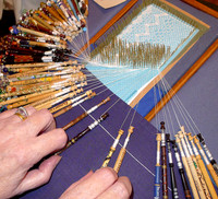 Lace-making, demonstration 3
