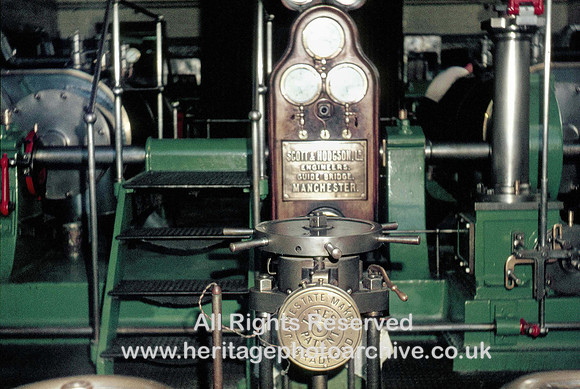 HRS 1654 Dee Mill engine stop motion, Shaw 1973