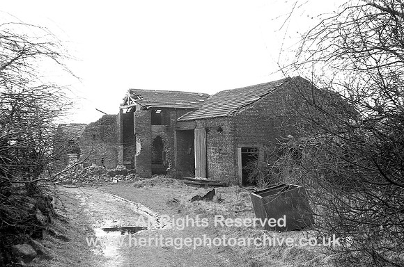 HRS 1861 Radcliffe, Frightman Hillock Farm, barns 1970s