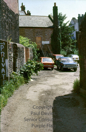 Ramsgate, cars at rear of buildings