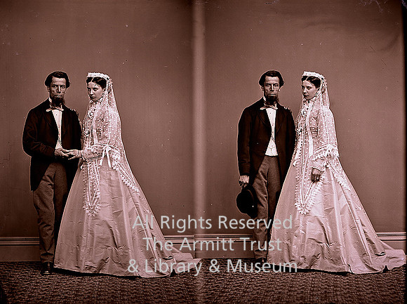 Mr John Crossley and lady friend from Huddersfield 1868