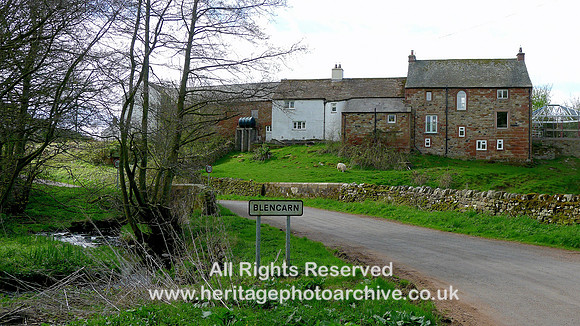 HRS 8908 Blencarn, farm complex with dry stone walling L1150299