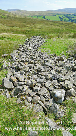 HRS 7543 Cautley Valley,  archaeology clearance stone runs or walls