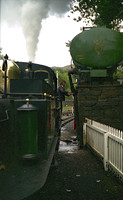 HRS 5925 Ffestiniog Rly refilling with water 1970s