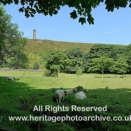 Peel Tower east side of Harcles Hill