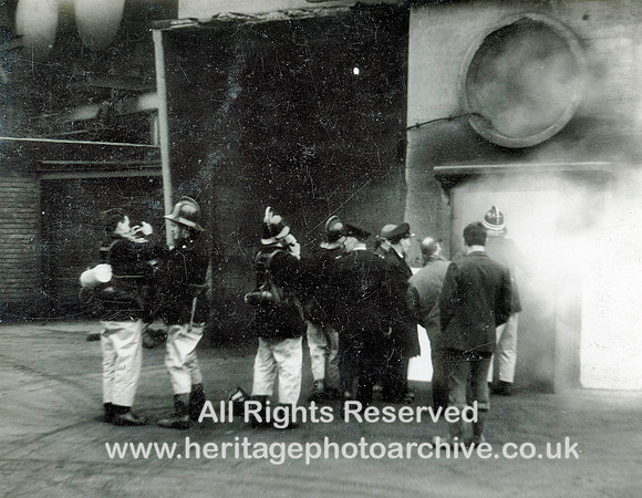 HRS 2056 First firemen enters smoking building