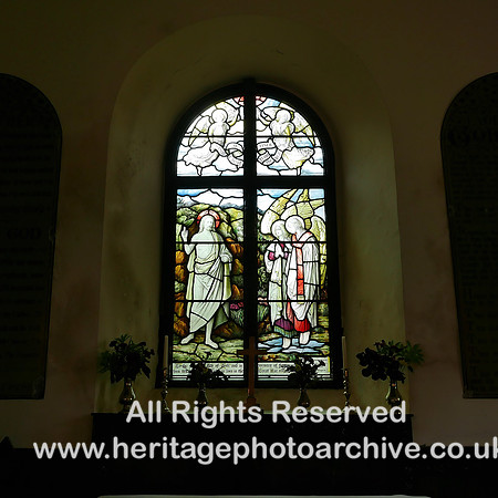 HRS 10203 Nether Wasdale, church of St Michael altar and stained glass L7740711