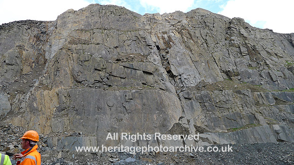 HRS 9159 Kirkby Quarries, slate rock face L1060415