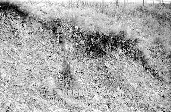 HRS 7157 Carboniferous, coal measures, Radcliffe, coal outcrop, Withins Reservoir 1969