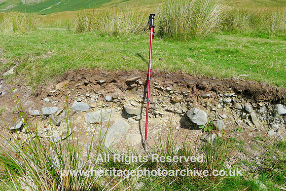 HRS 7532 Cautley Beck area, glacial till exposure