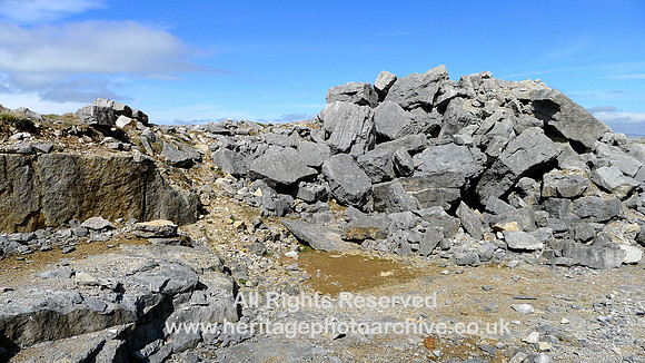 HRS 9258 Great Asby Scar, quarried limestone pavement for rockeries NY 641104