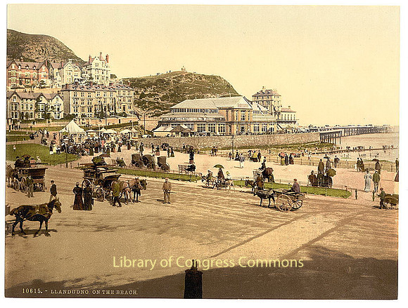 Llandudno, on the beach