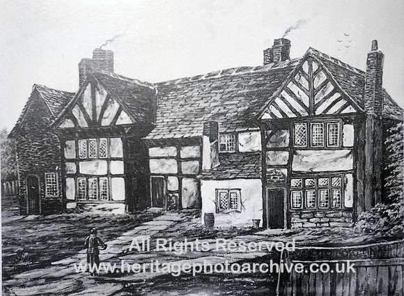 HRS 7146 Radcliffe, Cawdaw Hall sketch