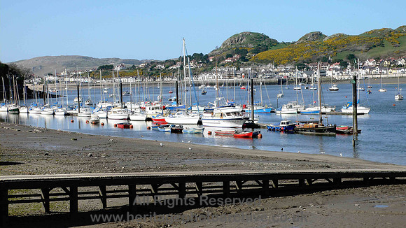 HRS 209 Conwy harbour and yachts